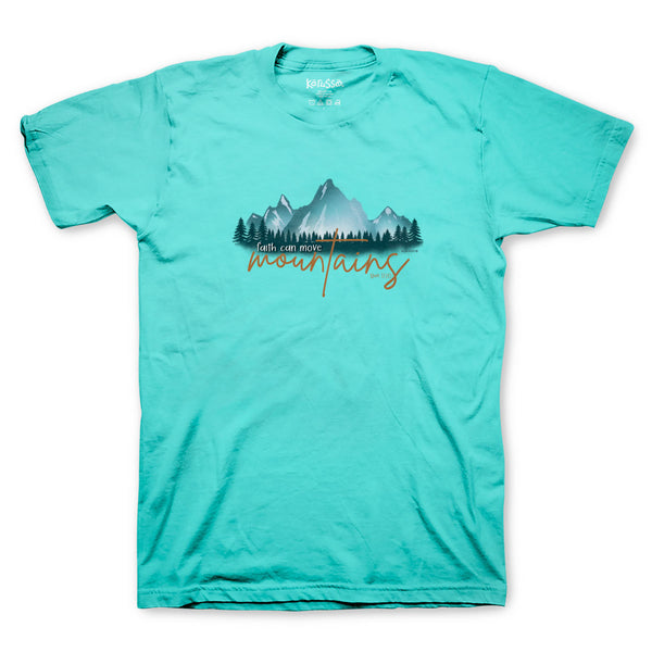 Kerusso Womens T-Shirt Airbrushed Mountains