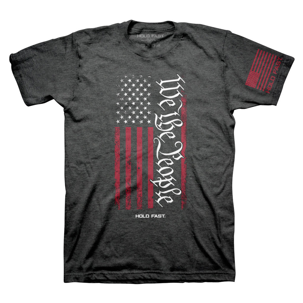 HOLD FAST Mens T-Shirt We The People Flag