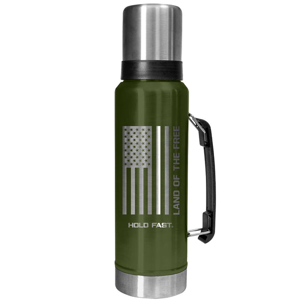 HOLD FAST Green Flag 42 oz Magnum Steel Drink Tank