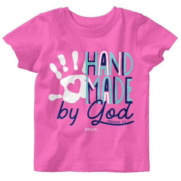 Pink Jeremiah 1:5 Handmade By God Baby Christian T Shirt