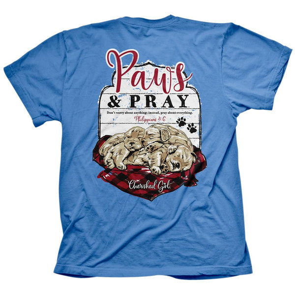 Philippians 4:6 'Paws & Pray' Christian T-Shirt