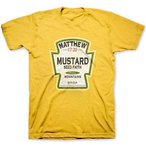 Yellow Matthew 17:20 Mustard Christian T Shirt